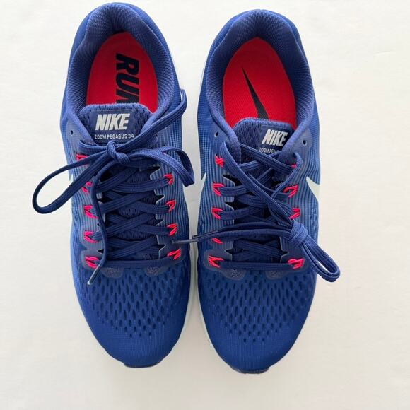 Nike Air Zoom Pegasus 34 Blue Void Size 9 NEW Run Gym Walking Comfort 880560-410 - Picture 3 of 7